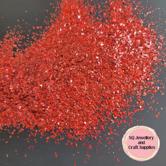 Wildfire Flowering Gum / Red Shard Flake Glitter / 20g 56g Bag