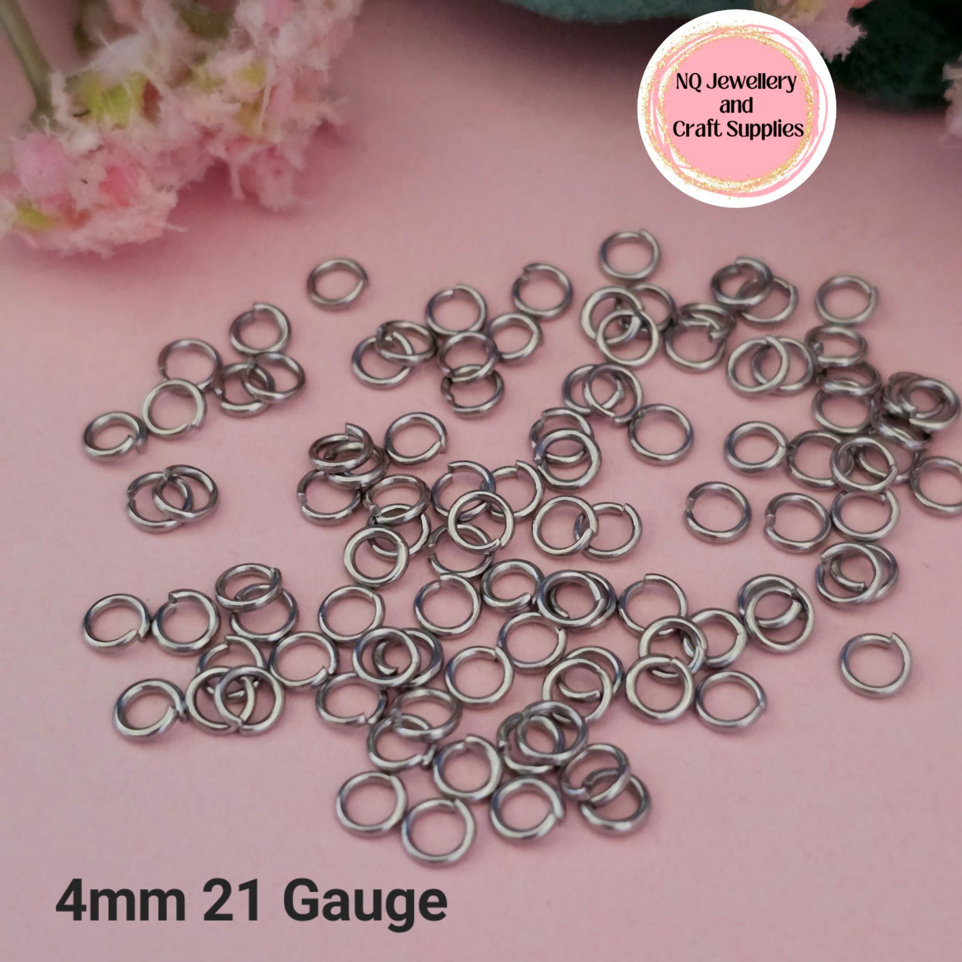 100pcs Gold-Plate Stainless Steel Jump Rings for Jewelry Making