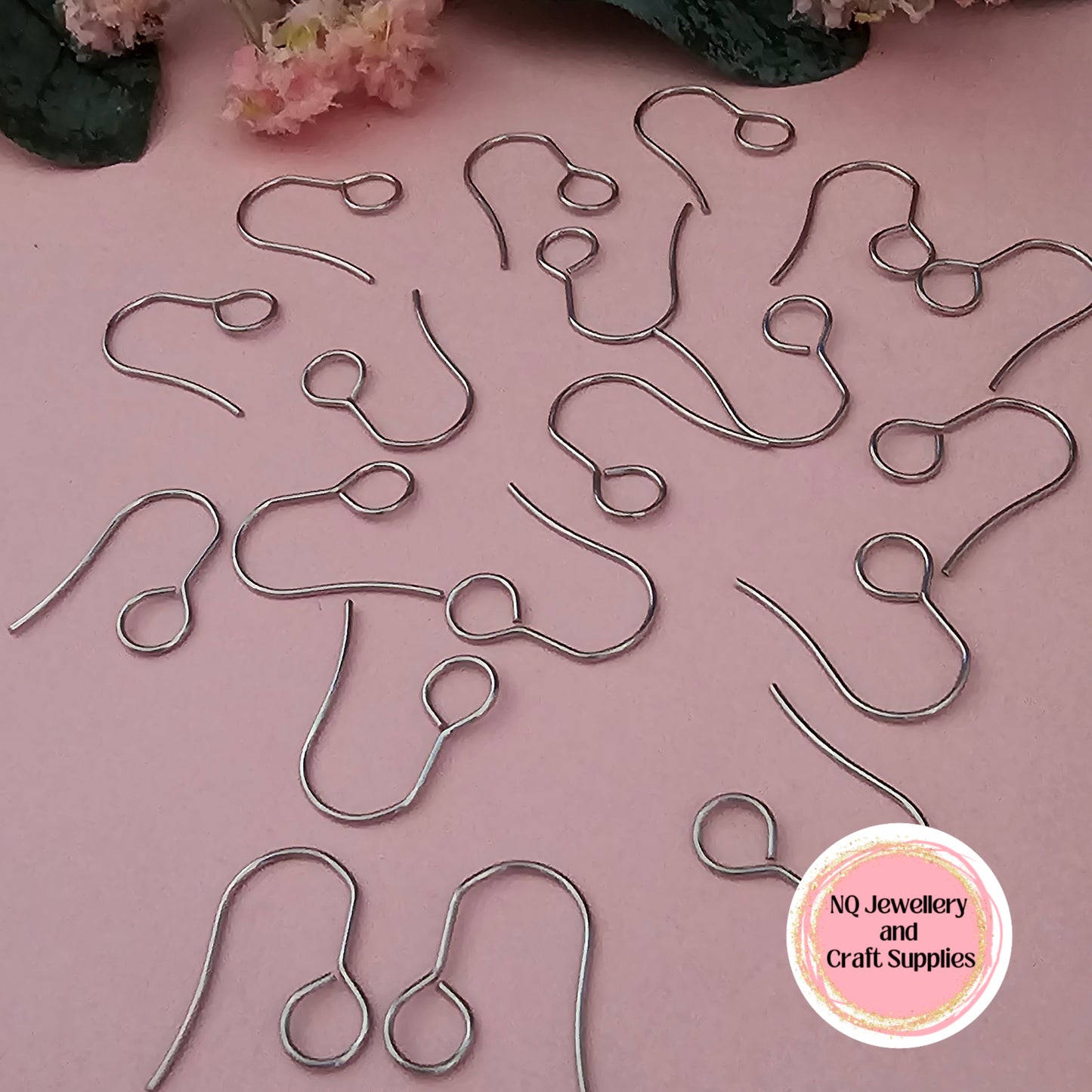 LARGE LOOP / 316 Stainless Steel Gold Plated Rose Gold Plated Ear Hook / Ear Wire Hooks / Large Hole