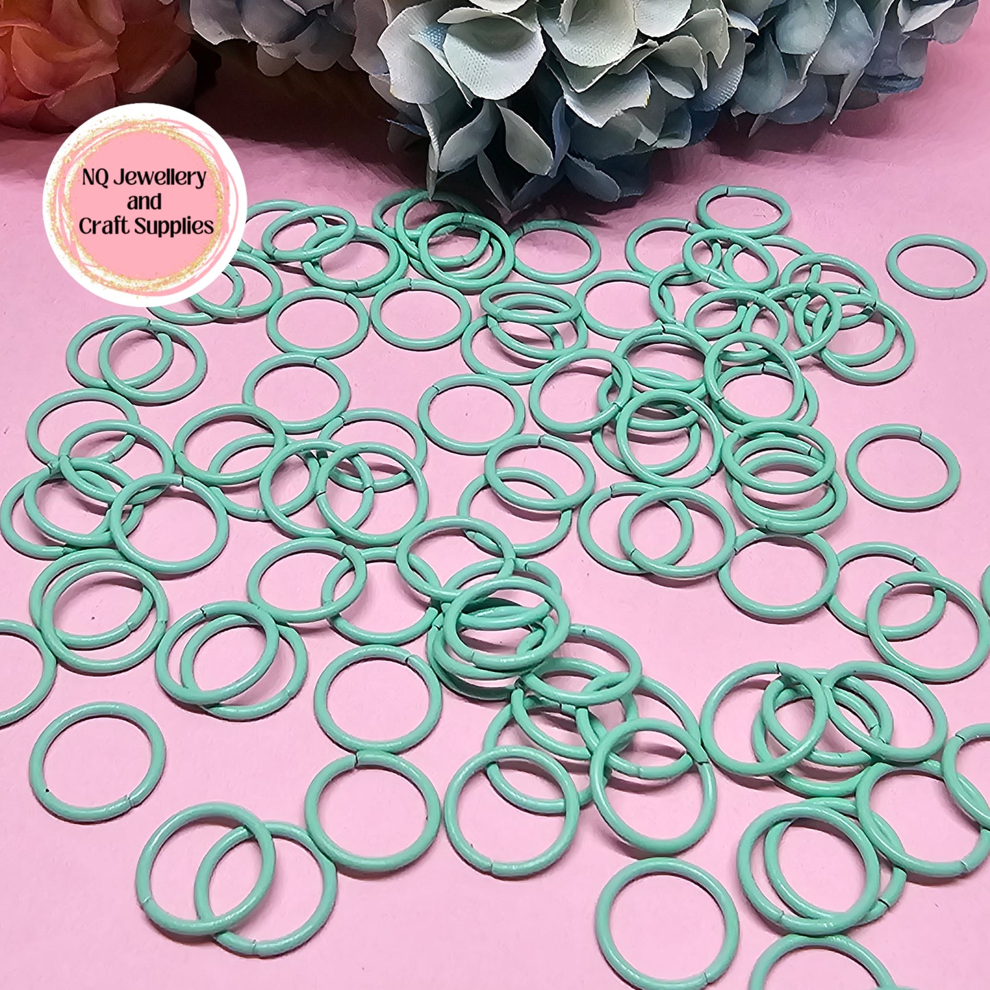 Coloured Jump Rings 10mm / Powder Coated - All colours in one listing