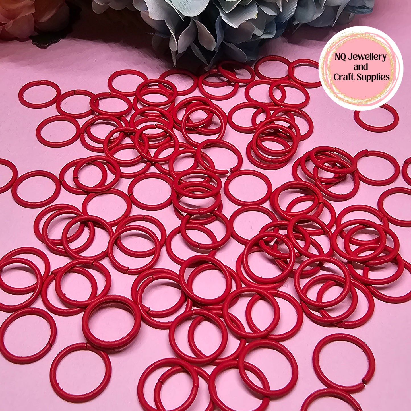 Coloured Jump Rings 10mm / Powder Coated - All colours in one listing