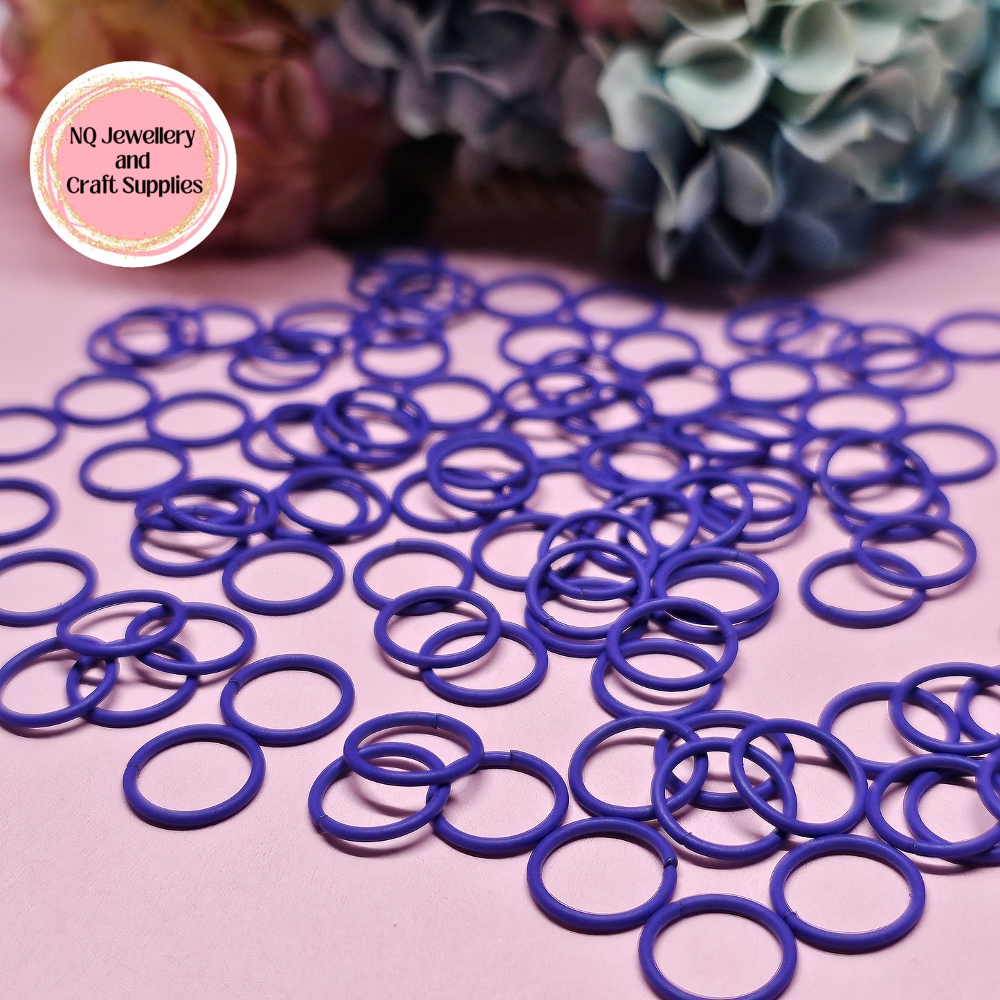 Coloured Jump Rings 10mm / Powder Coated - All colours in one listing