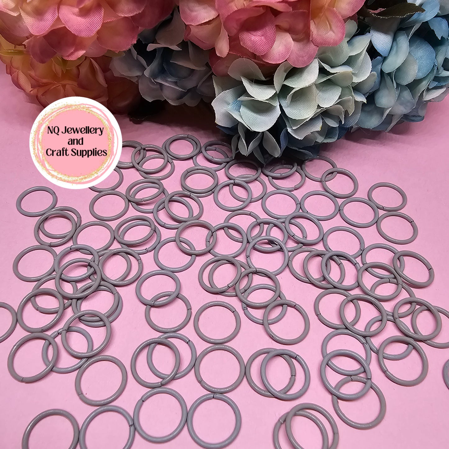 Coloured Jump Rings 10mm / Powder Coated - All colours in one listing