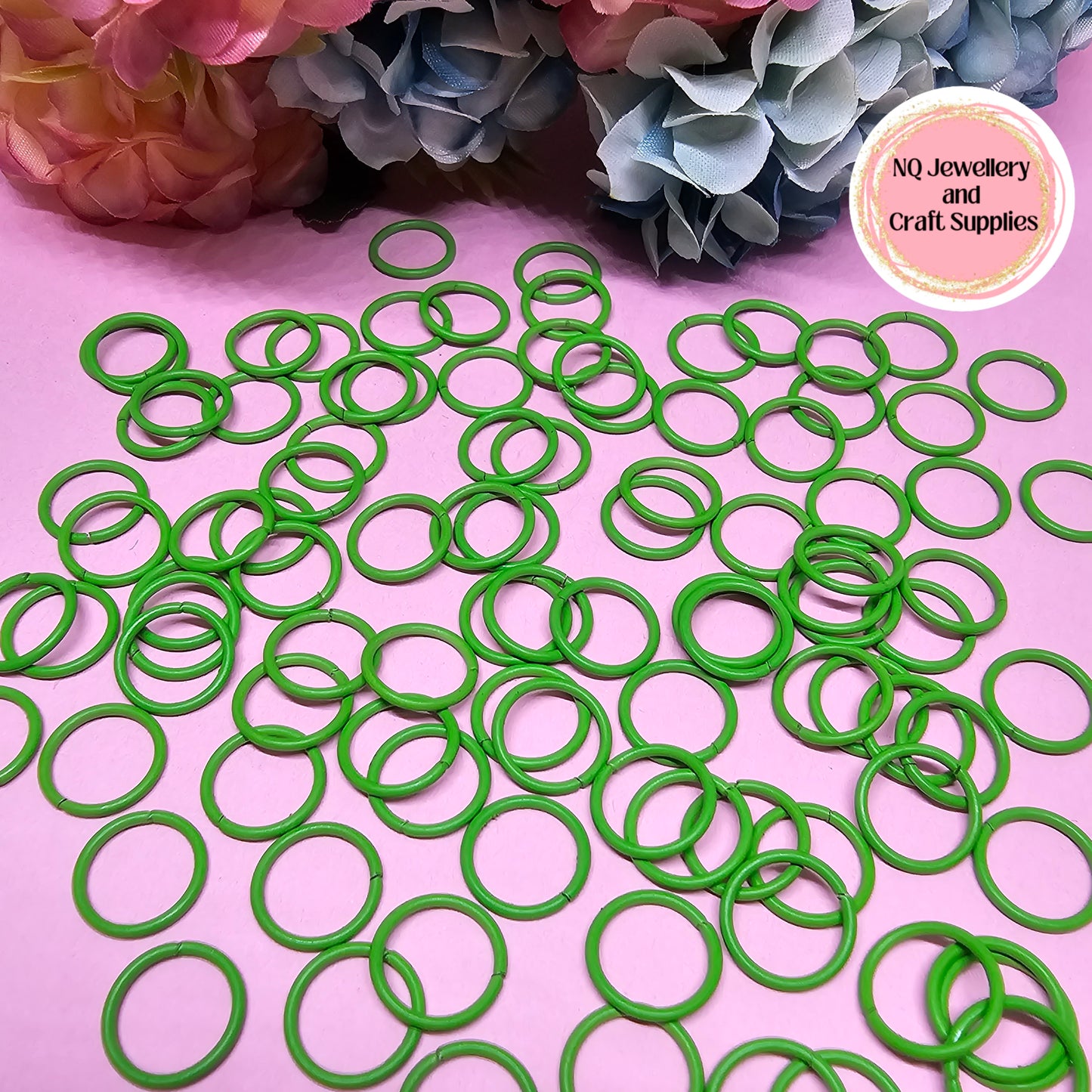 Coloured Jump Rings 10mm / Powder Coated - All colours in one listing