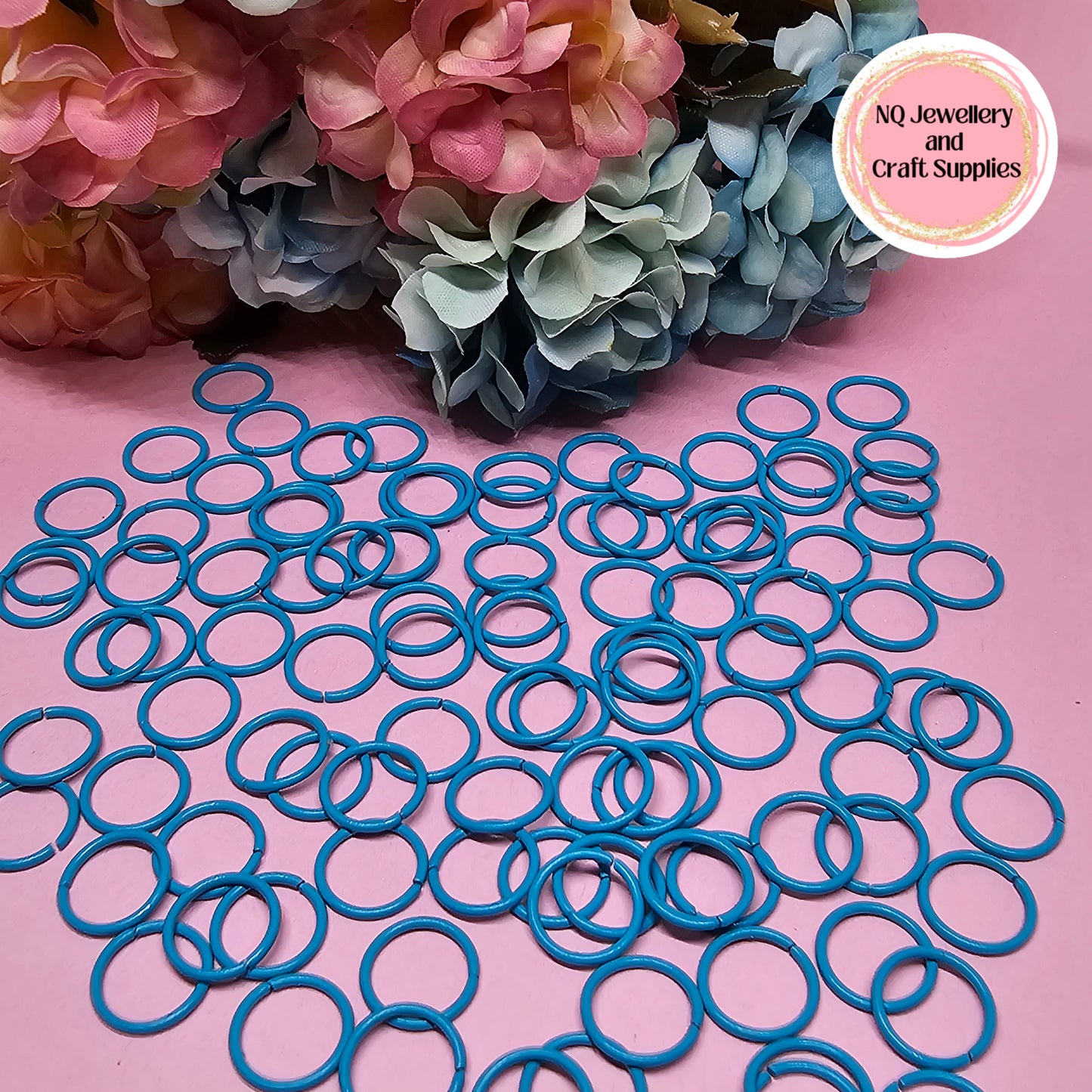 Coloured Jump Rings 10mm / Powder Coated - All colours in one listing