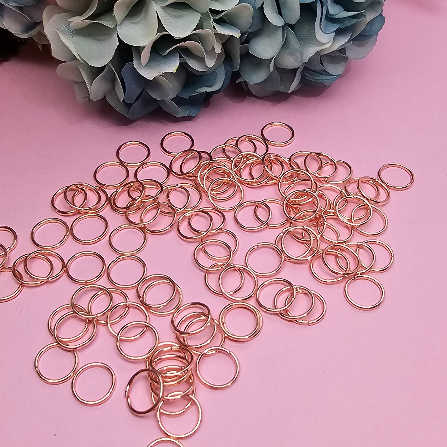 ROSE GOLD Jump Rings IRON x 100pcs 4mm 5mm 6mm 7mm 8mm 10mm