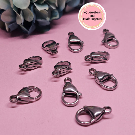 Lobster Claw / Parrot Trigger Clasps 304 Stainless Steel Qty 10pcs