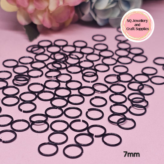 BLACK Jump Rings - High-Quality Iron