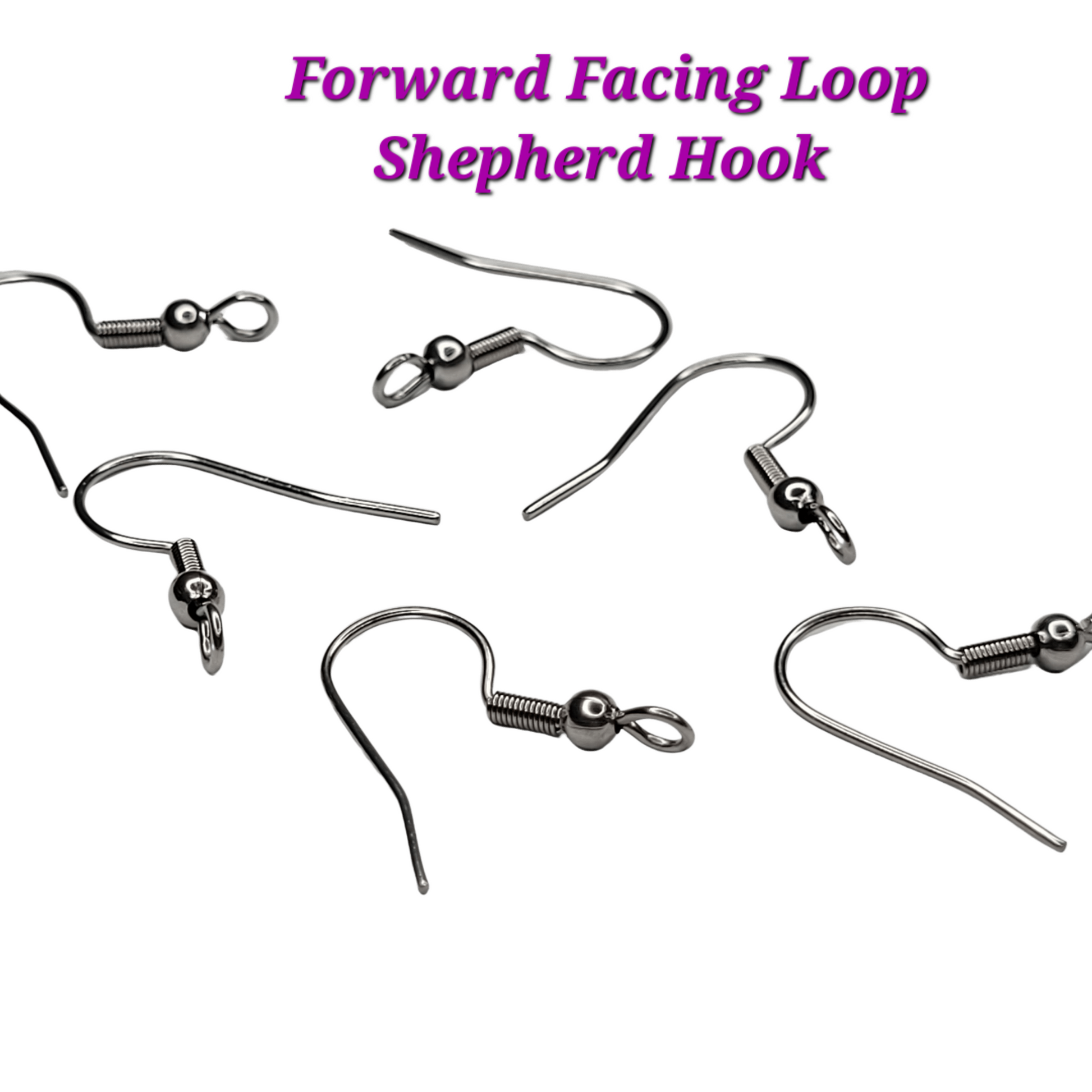 French Ear Wire Shepherds Hook Open Loop Stainless Steel 