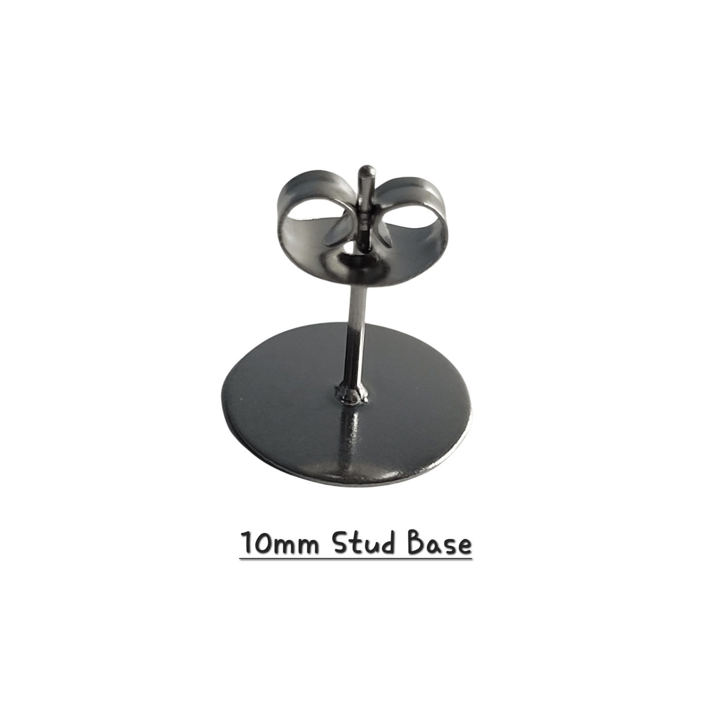 316L Stainless Steel Earring Stud Posts - 3mm 4mm 5mm 6mm 8mm 10mm 12mm / 100 pieces PLUS Backs