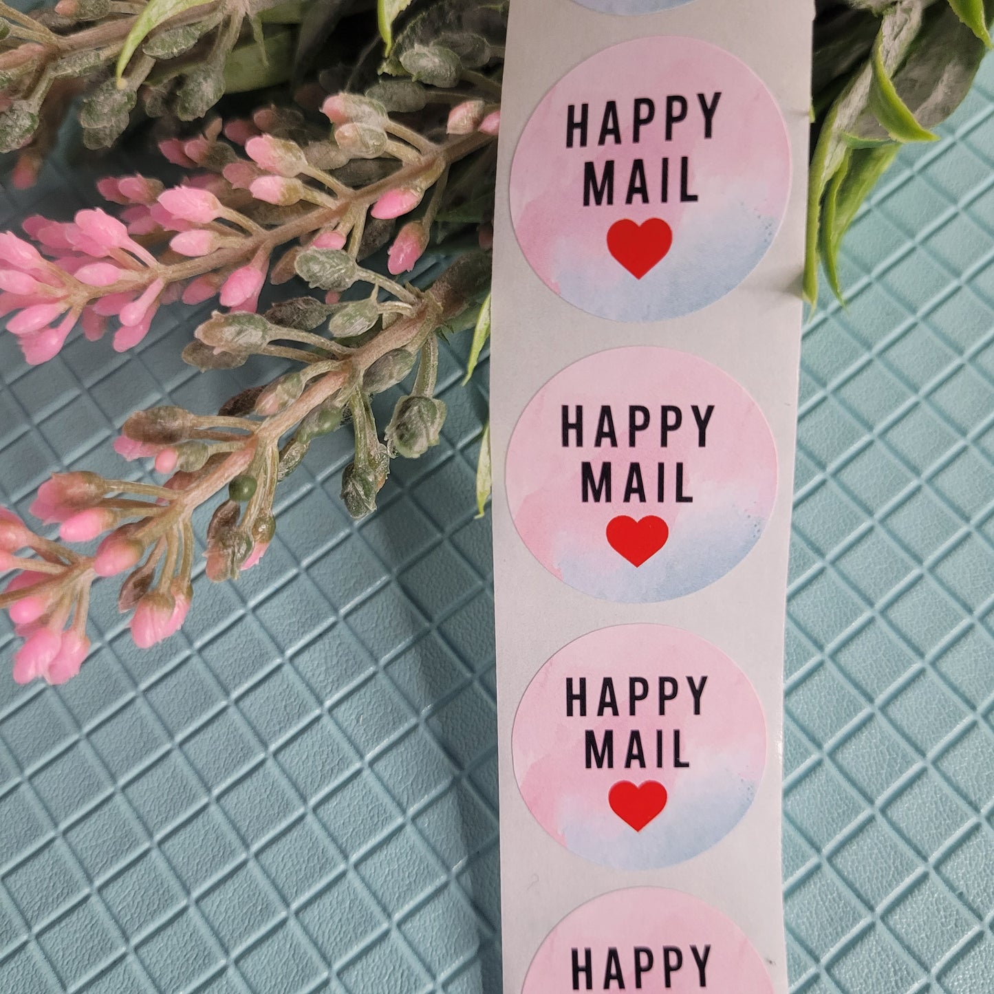 Stickers / Happy Mail with Heart / Pack of 50