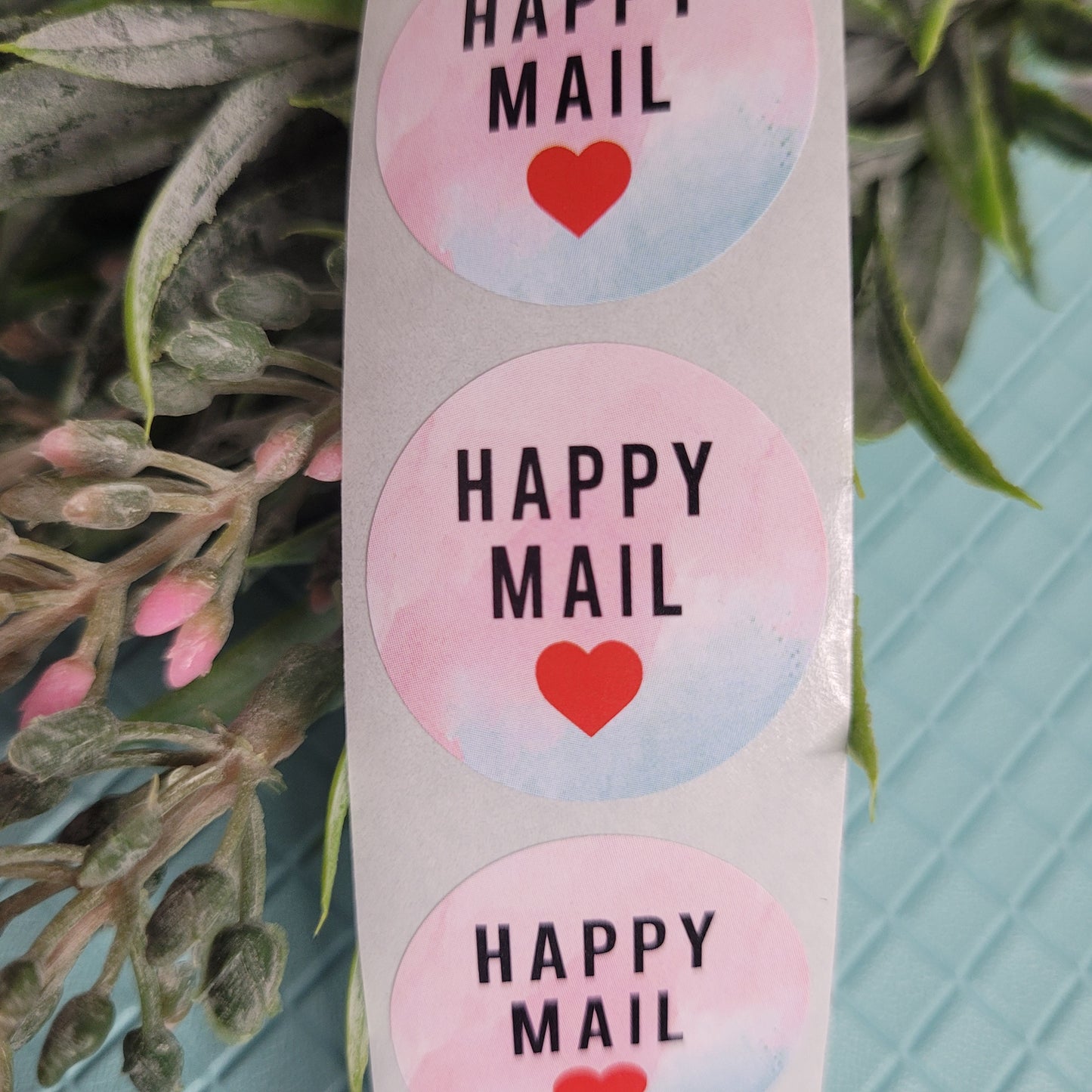 Stickers / Happy Mail with Heart / Pack of 50