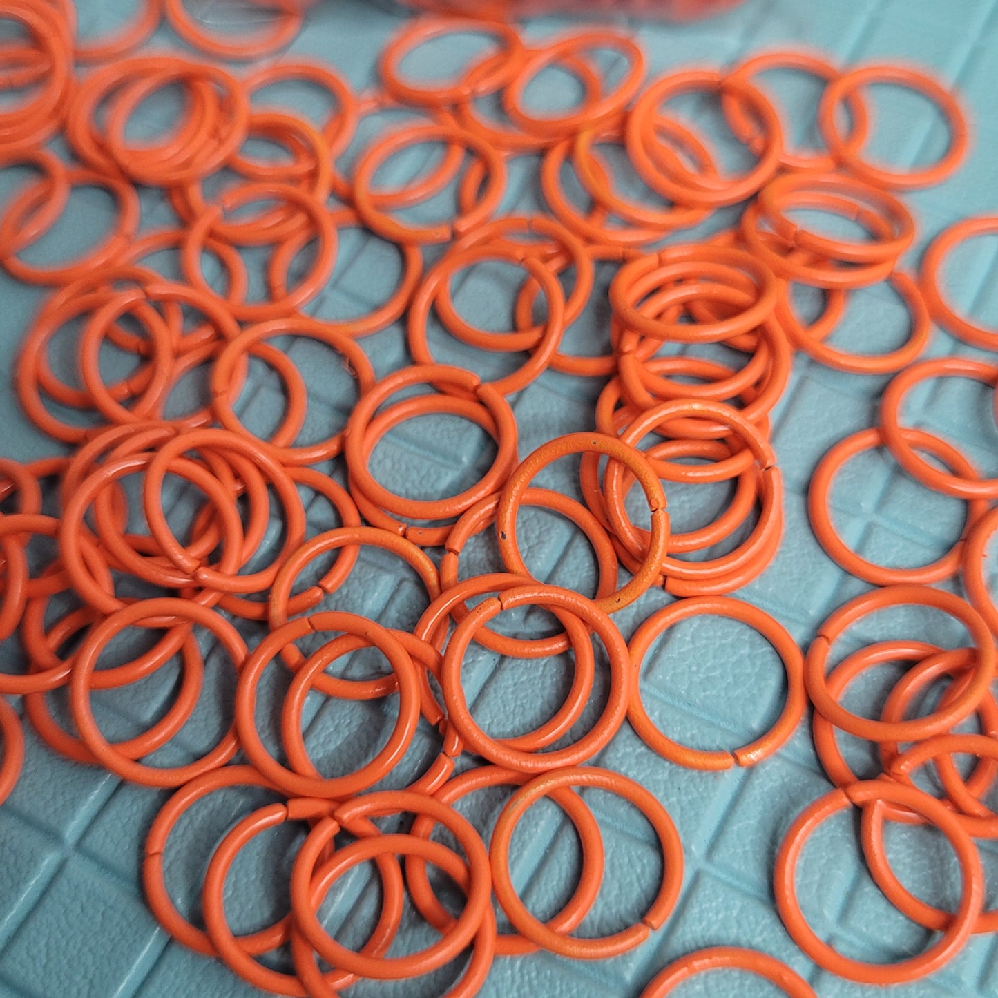 Coloured Jump Rings 10mm / Powder Coated - All colours in one listing