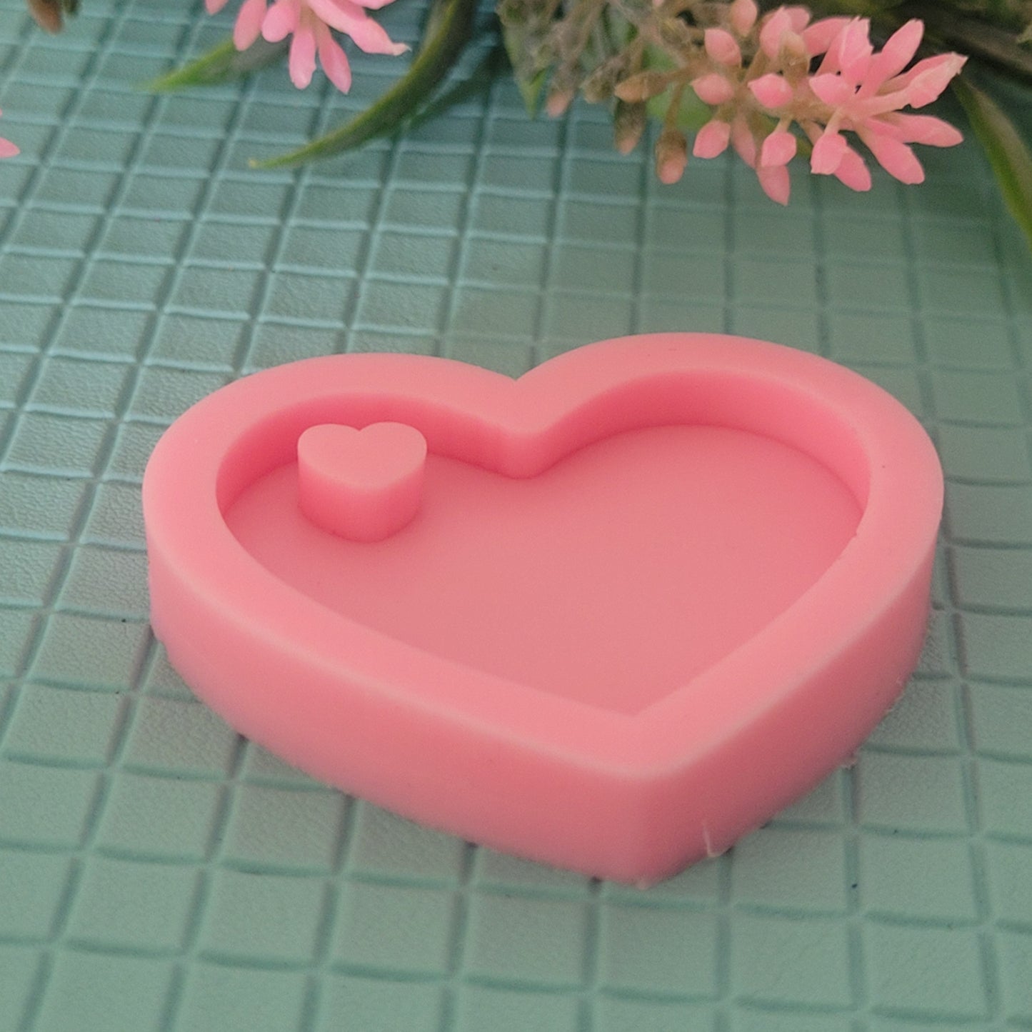 Heart Keychain Mould / Silicone / Resin Epoxy Casting Mould / Mold