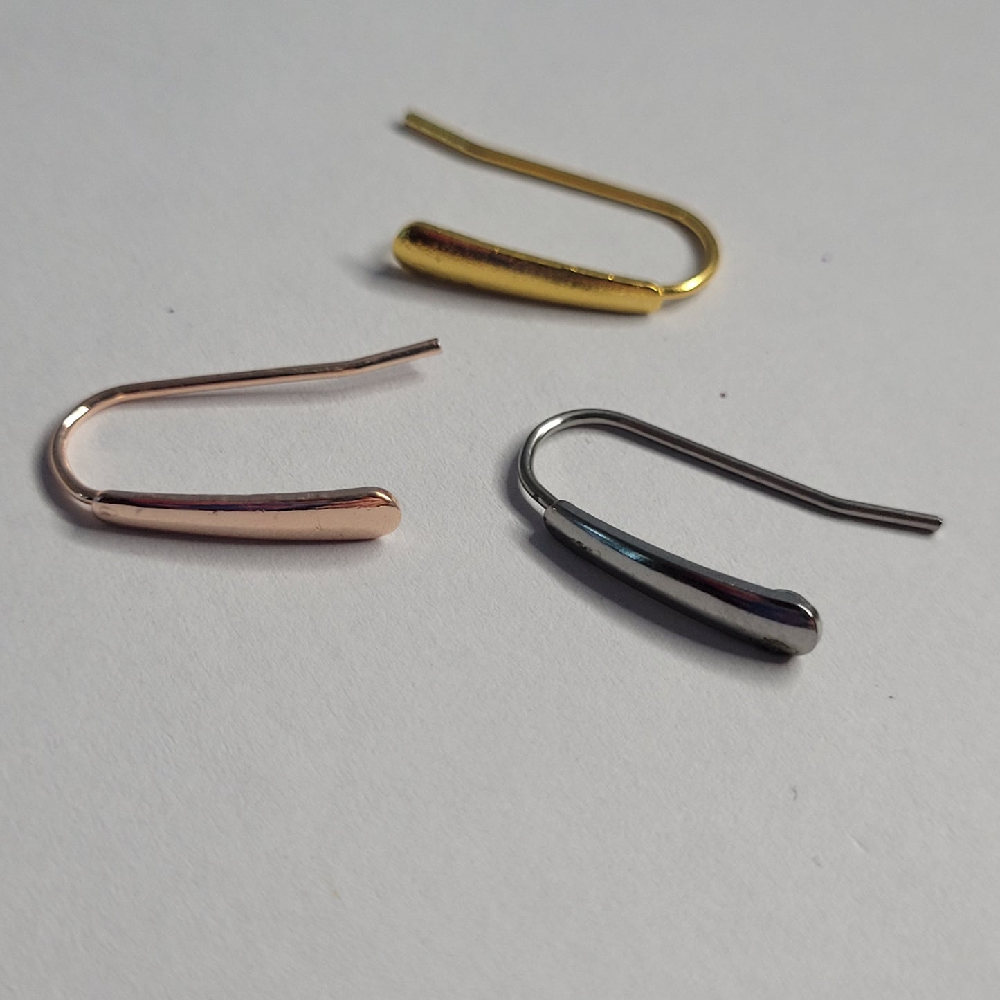 316 Stainless Steel 24mm x 12mm Hook / Rose Gold / Stainless Steel / Gold