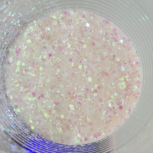 Thredbo Mixed Sized Iridescent White Glitter / White Glitter 20g, 50g, 100g