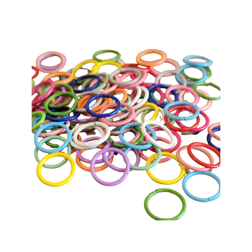 Coloured Jump Rings 10mm / Powder Coated - All colours in one listing