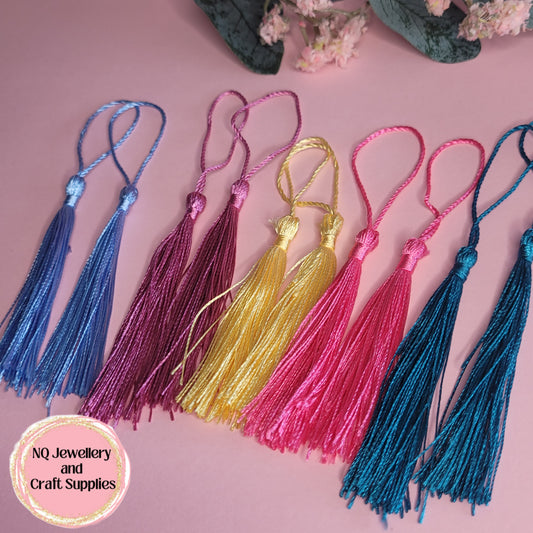 Tassels Polyester Fringe for Bookmarks, Decor, Sewing, Craft Hanging NO Cap