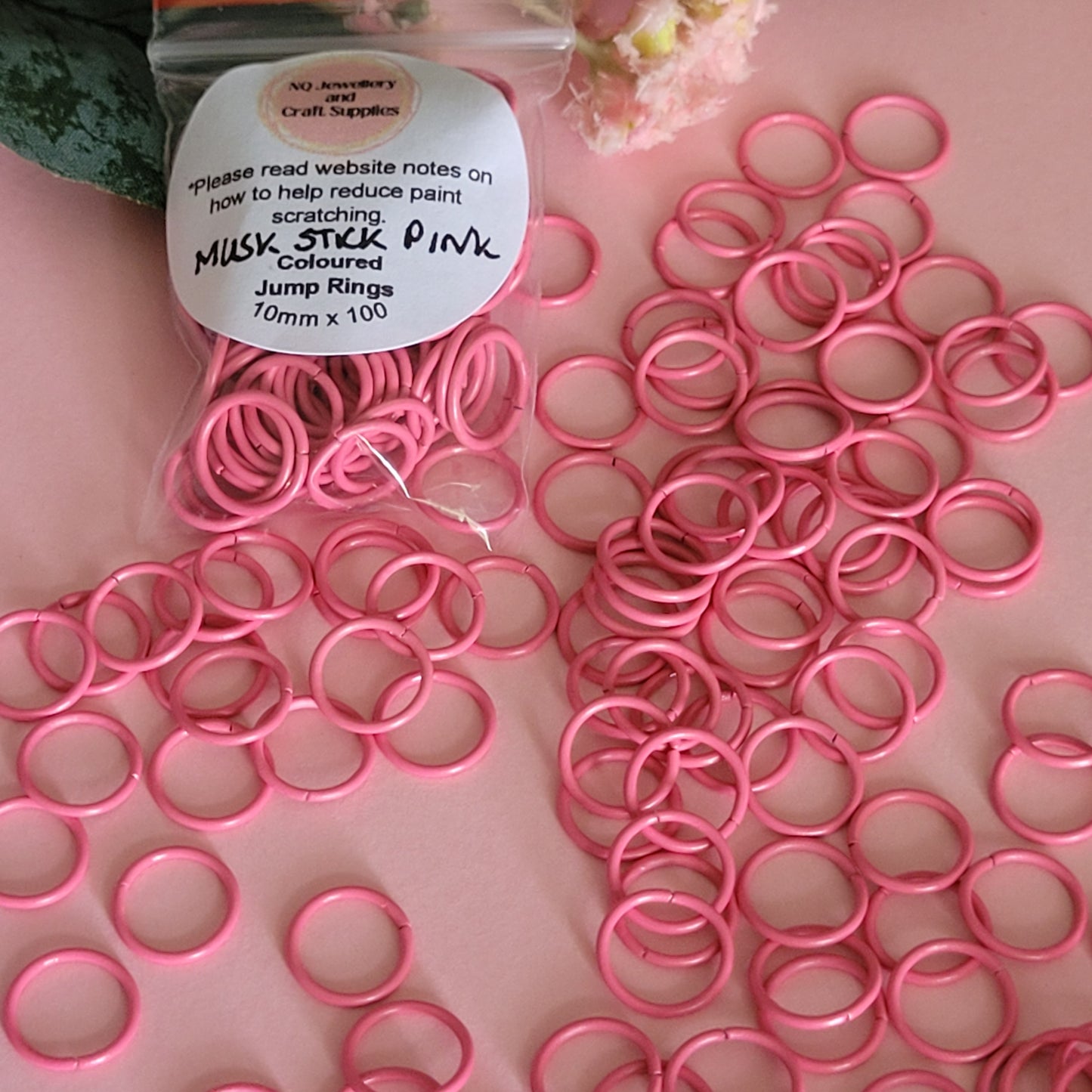 Coloured Jump Rings 10mm / Powder Coated - All colours in one listing