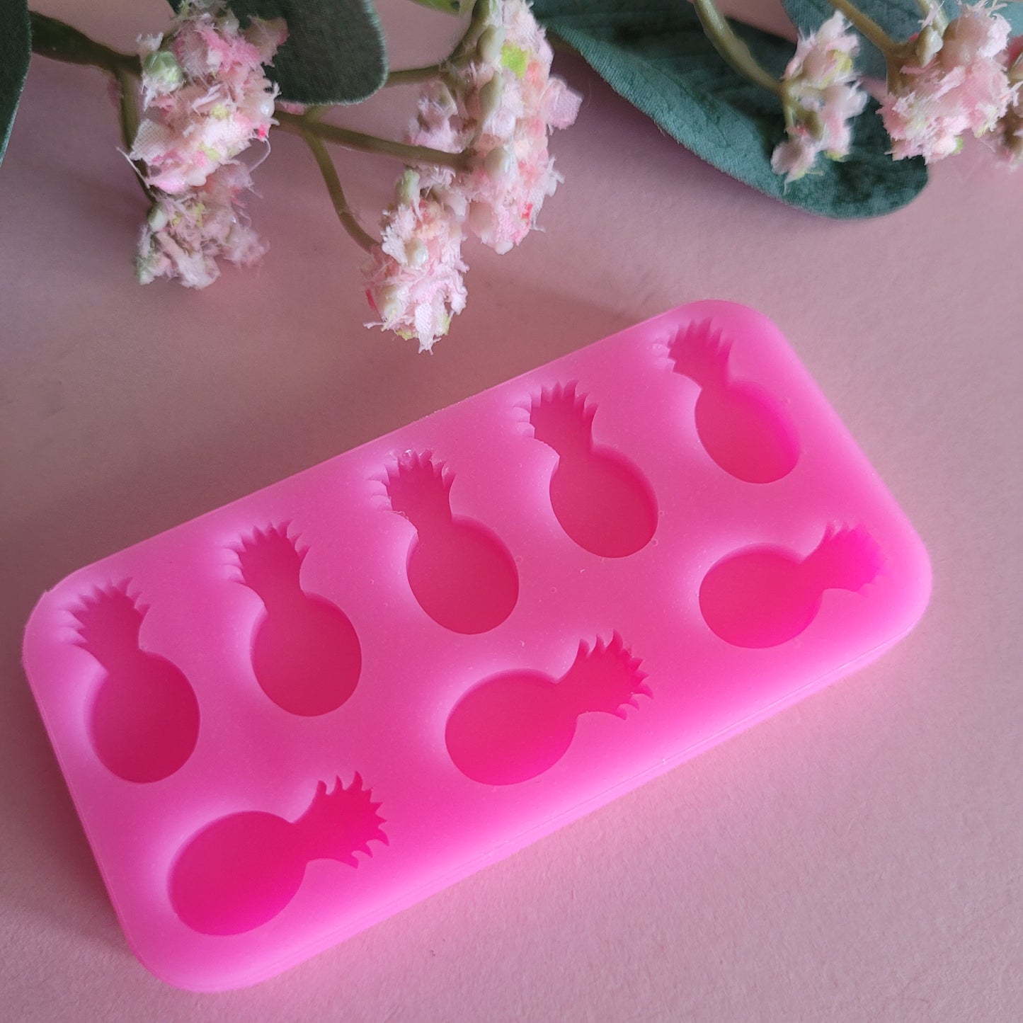 PINEAPPLE Earring Mould / 4 PAIRS / Pineapple / Studs / Silicone / Resin Epoxy Casting Mold