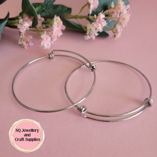 BRACELET Stainless Steel Expander / Extending Bracelet Bangle / 316L Surgical Stainless Steel x 1